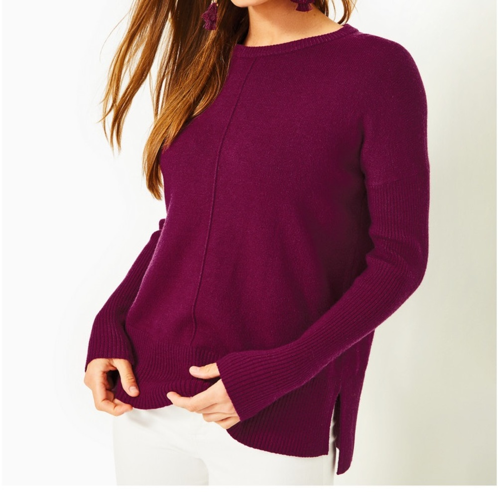 Lilly Pulitzer Mavie Sweater- XL- Amarena Cherry